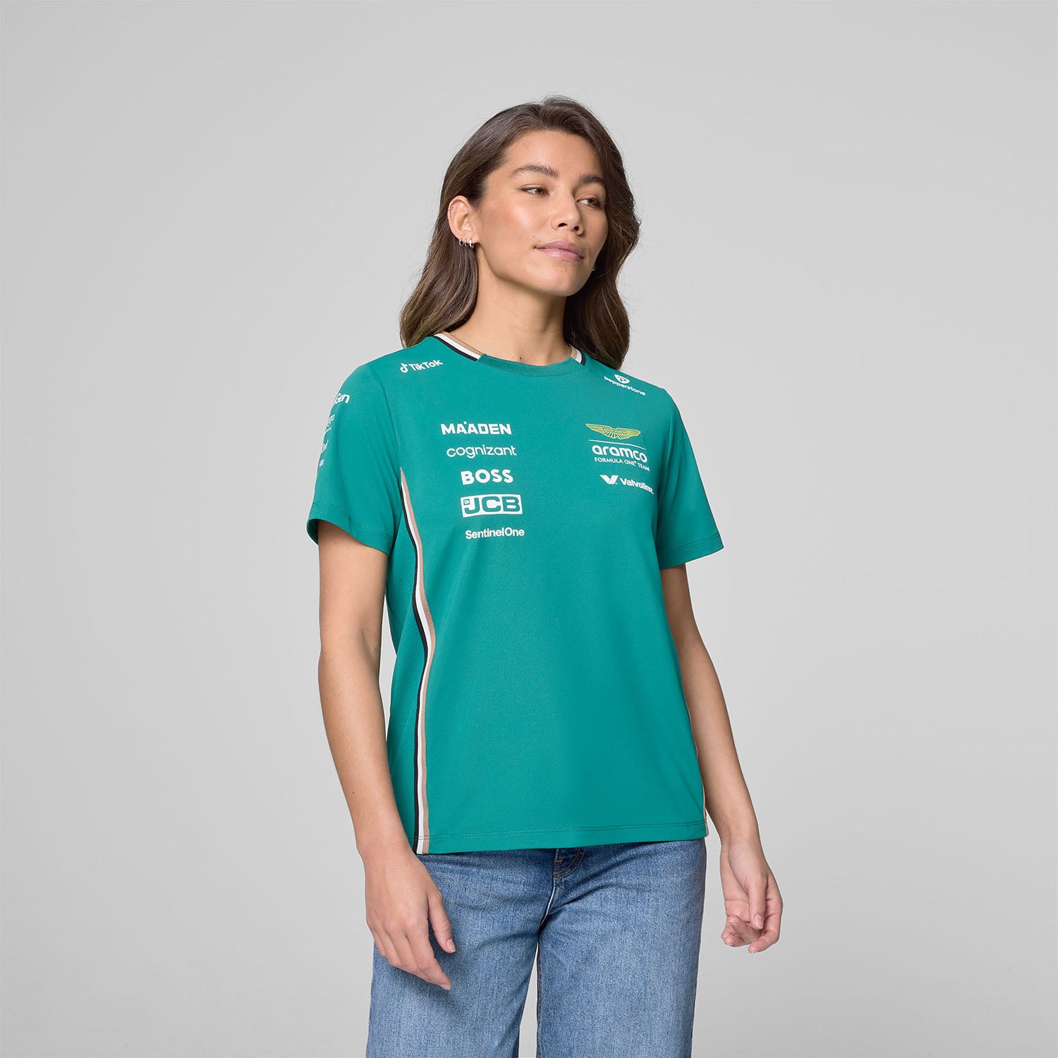2025 Women Team T-Shirt - Aston Martin F1 - Fueler™ - 701233037001802 - fueler.store - T-Shirt