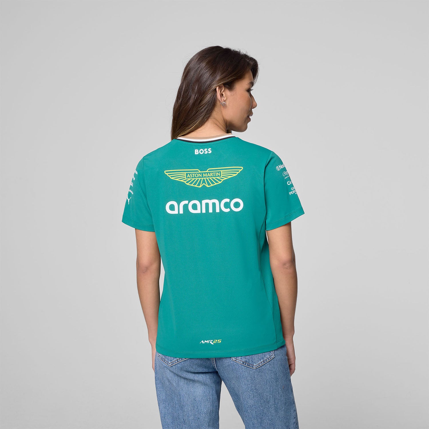 2025 Women Team T-Shirt - Aston Martin F1 - Fueler™ - 701233037001802 - fueler.store - T-Shirt