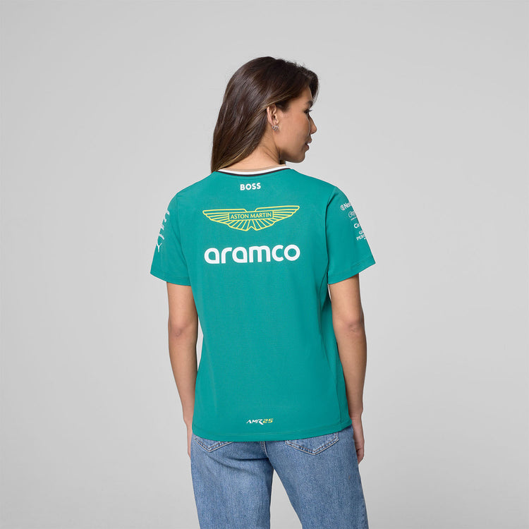 2025 Women Team T-Shirt - Aston Martin F1 - Fueler™ - 701233037001802 - fueler.store - T-Shirt