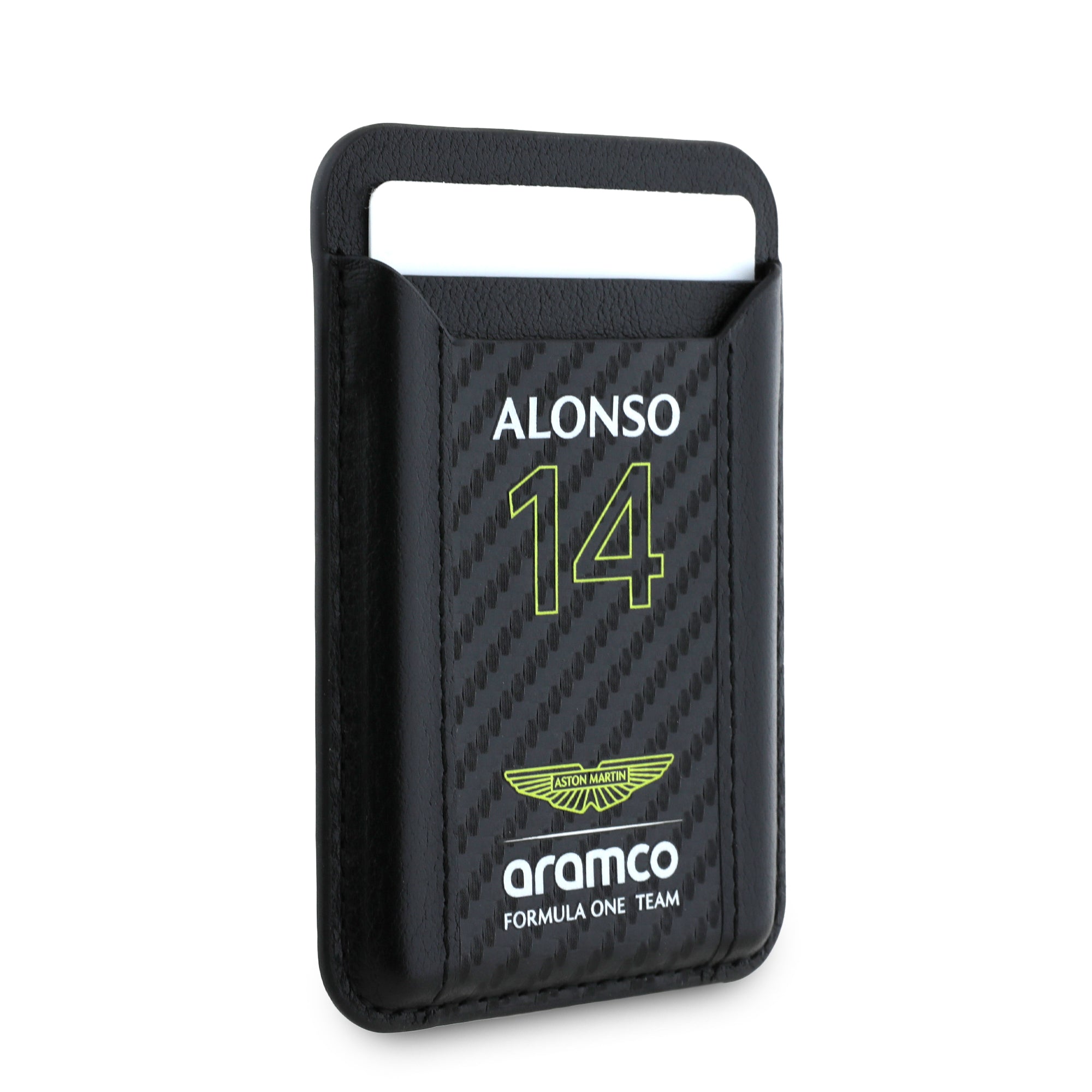 Alonso MagSafe Wallet - Aston Martin F1 - Fueler™ - ARWCSMNCEAK-8187 - fueler.store - Accessories & Gifts