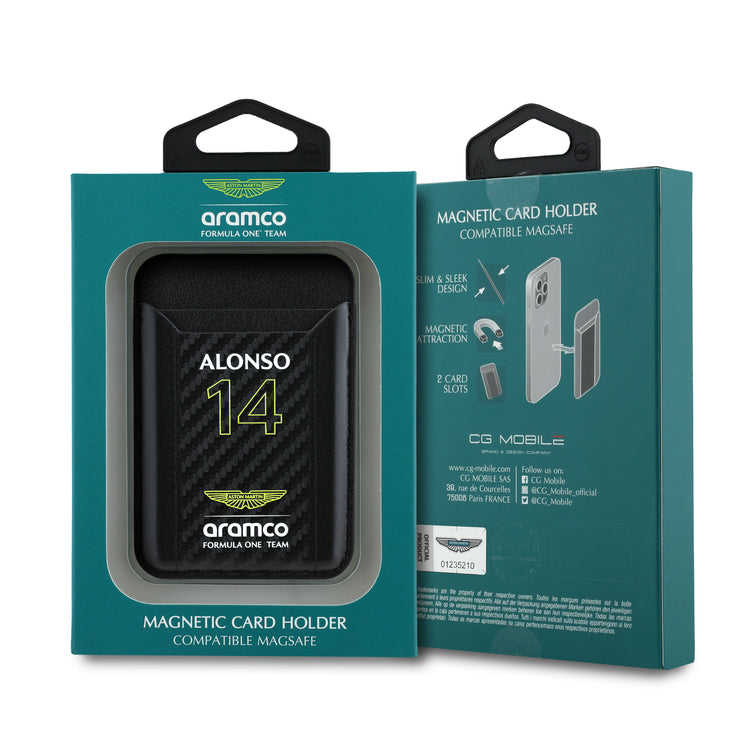 Alonso MagSafe Wallet - Aston Martin F1 - Fueler™ - ARWCSMNCEAK-8187 - fueler.store - Accessories & Gifts