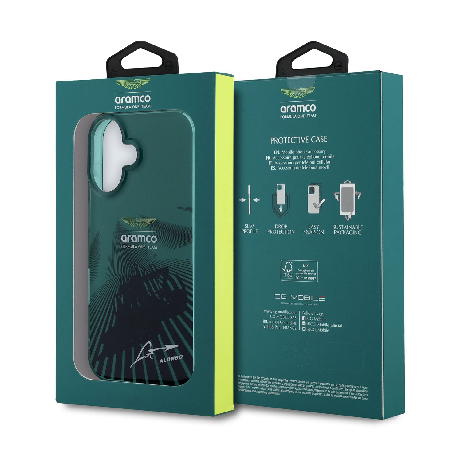 Alonso's Signature iPhone Case - Aston Martin F1 - Fueler™ - ARHCP16SUMIAN-1325 - fueler.store - Accessories & Gifts