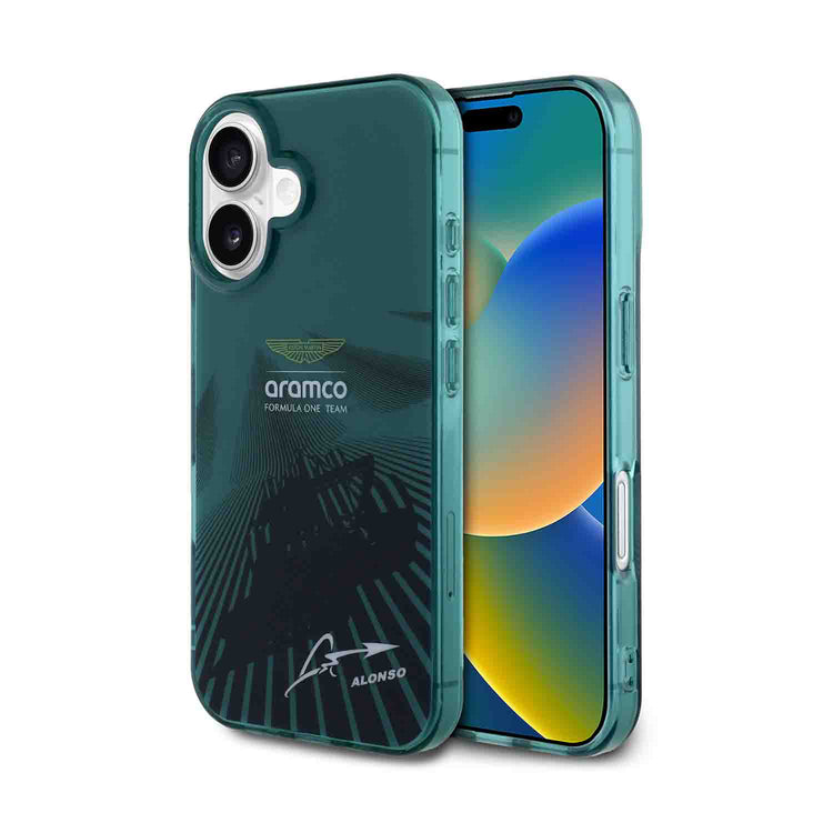 Alonso's Signature iPhone Case - Aston Martin F1 - Fueler™ - ARHCP16SUMIAN-1325 - fueler.store - Accessories & Gifts