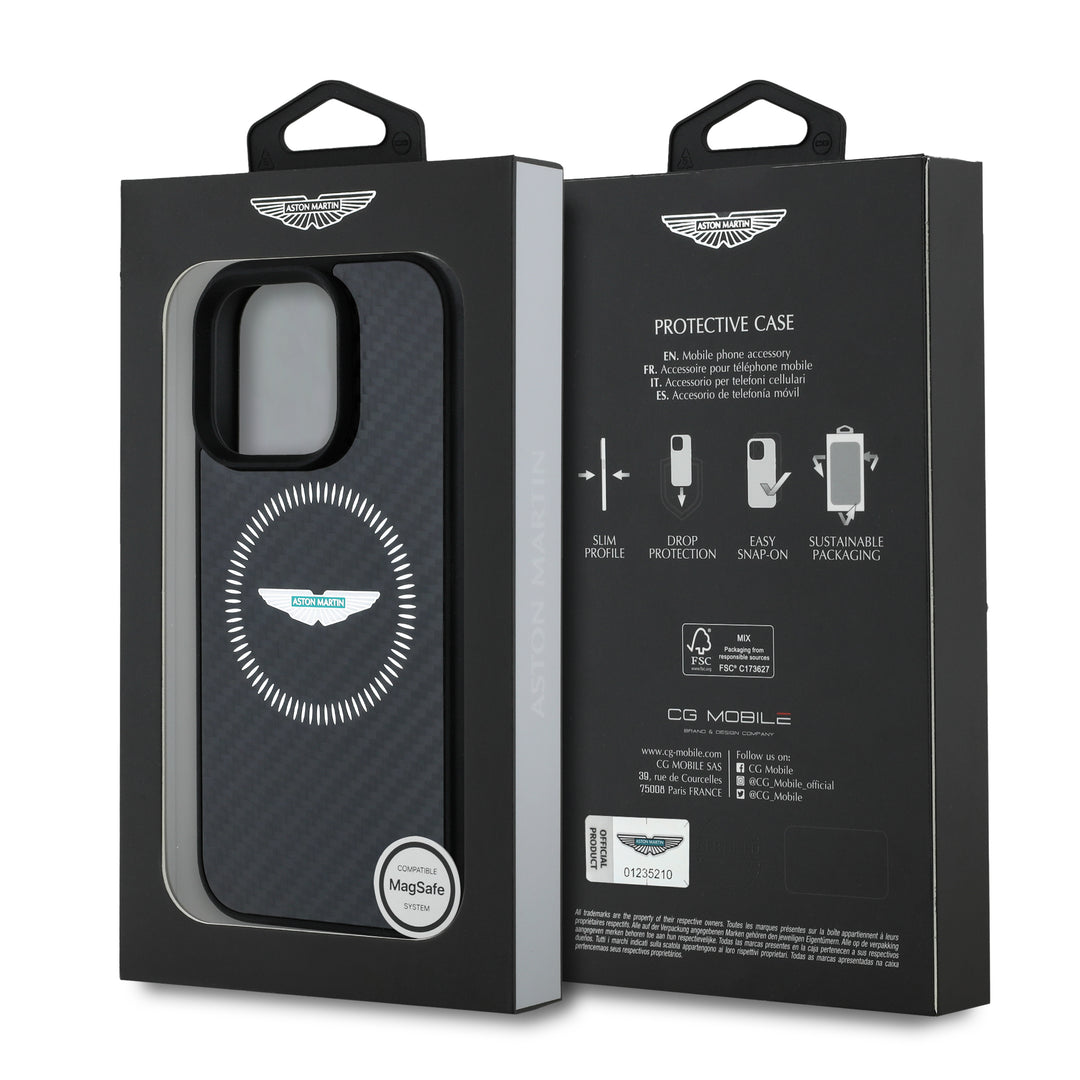 Carbon Fiber Counter Design iPhone Case - Aston Martin F1 - Fueler™ - ASHMP16LFCOS-3688 - fueler.store - Accessories & Gifts