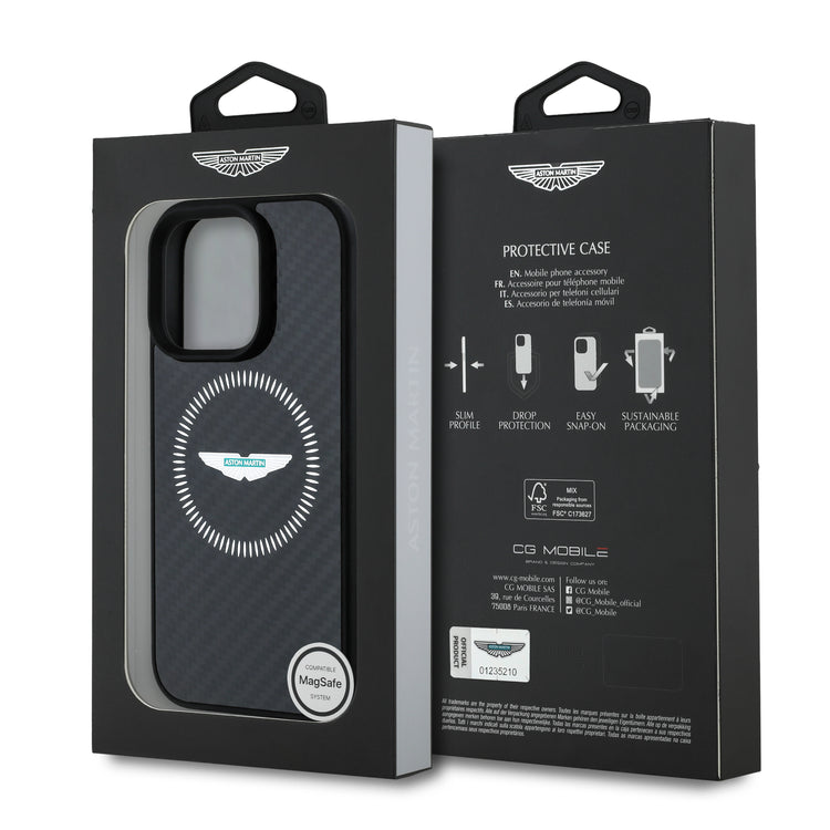 Carbon Fiber Counter Design iPhone Case - Aston Martin F1 - Fueler™ - ASHMP16LFCOS-3688 - fueler.store - Accessories & Gifts