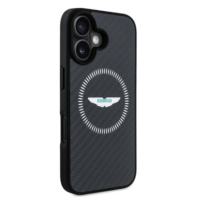 Carbon Fiber Counter Design iPhone Case - Aston Martin F1 - Fueler™ - ASHMP16SFCOS-3664 - fueler.store - Accessories & Gifts