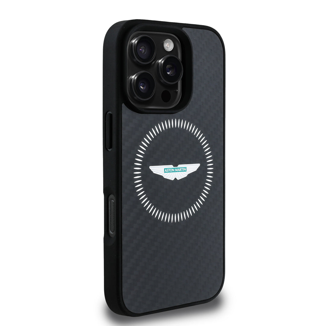 Carbon Fiber Counter Design iPhone Case - Aston Martin F1 - Fueler™ - ASHMP16SFCOS-3664 - fueler.store - Accessories & Gifts