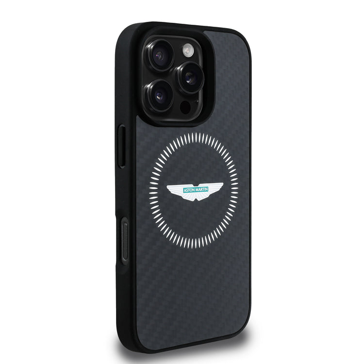 Carbon Fiber Counter Design iPhone Case - Aston Martin F1 - Fueler™ - ASHMP16SFCOS-3664 - fueler.store - Accessories & Gifts