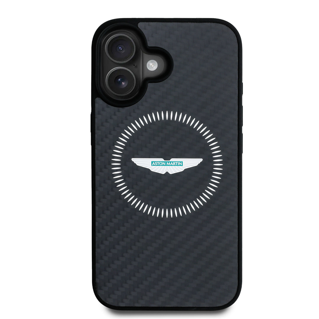 Carbon Fiber Counter Design iPhone Case - Aston Martin F1 - Fueler™ - ASHMP16SFCOS-3664 - fueler.store - Accessories & Gifts