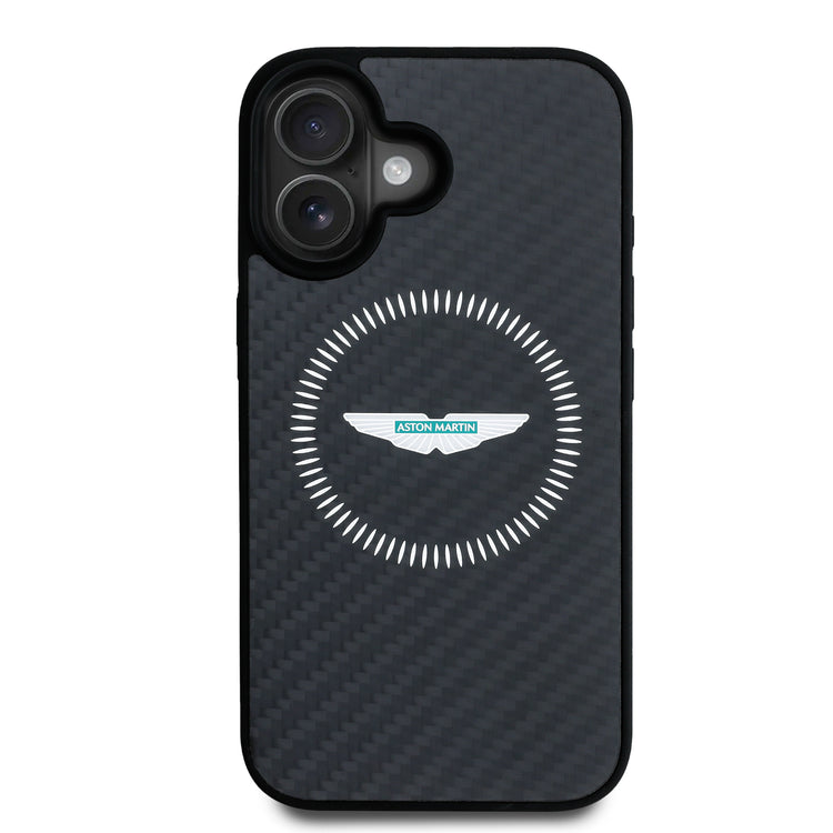 Carbon Fiber Counter Design iPhone Case - Aston Martin F1 - Fueler™ - ASHMP16SFCOS-3664 - fueler.store - Accessories & Gifts