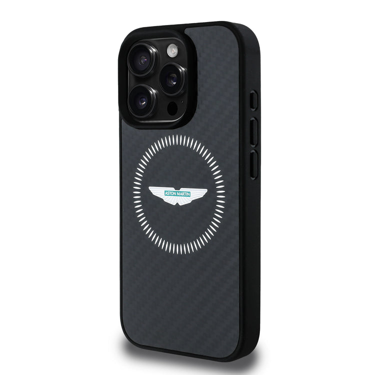 Carbon Fiber Counter Design iPhone Case - Aston Martin F1 - Fueler™ - ASHMP16SFCOS-3664 - fueler.store - Accessories & Gifts