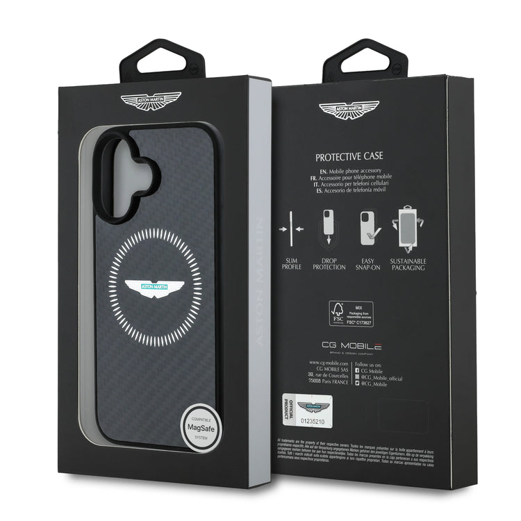 Carbon Fiber Counter Design iPhone Case - Aston Martin F1 - Fueler™ - ASHMP16SFCOS-3664 - fueler.store - Accessories & Gifts