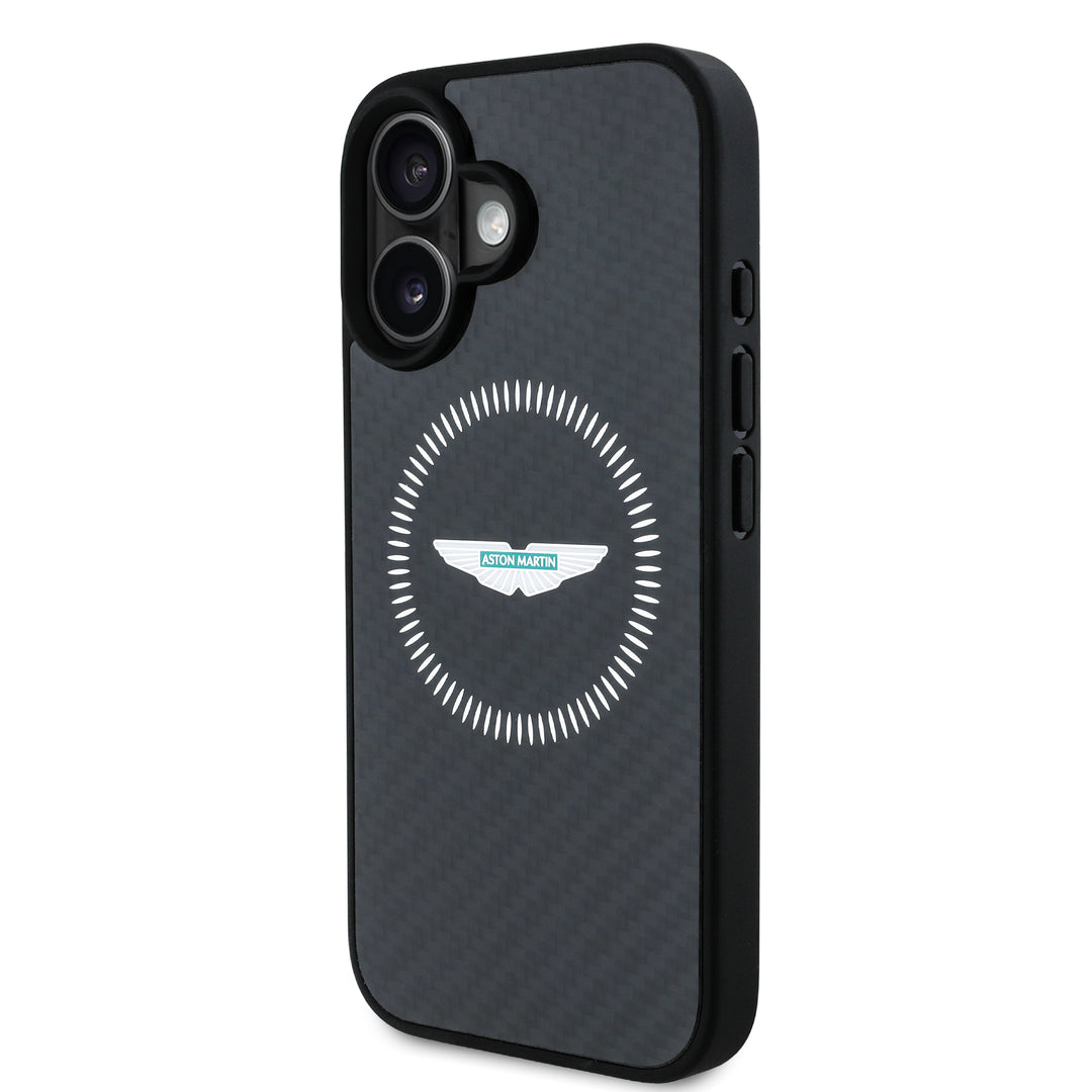 Carbon Fiber Counter Design iPhone Case - Aston Martin F1 - Fueler™ - ASHMP16SFCOS-3664 - fueler.store - Accessories & Gifts