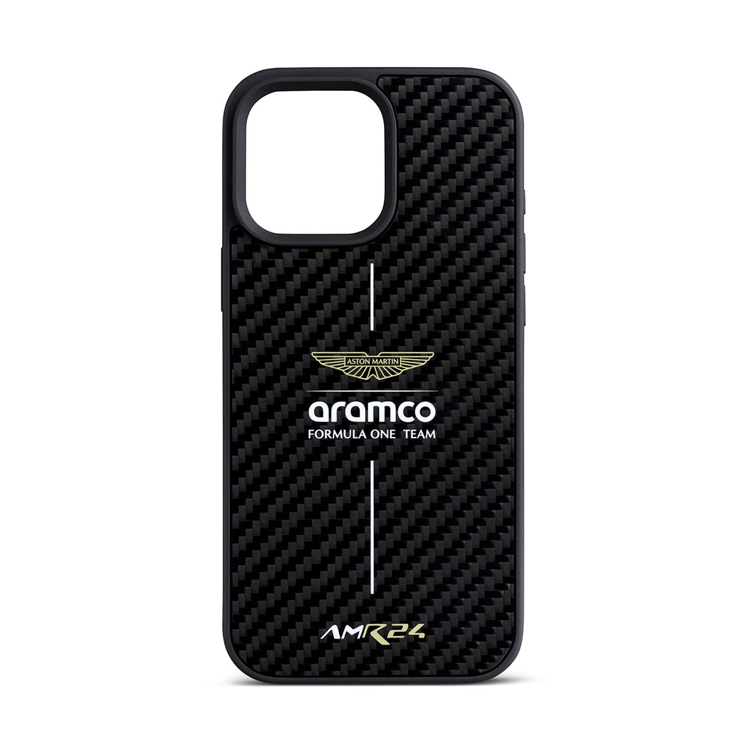 Carbon Fiber iPhone Case - Aston Martin F1 - Fueler™ - ARHCP16XF24Y-8653 - fueler.store - Accessories & Gifts