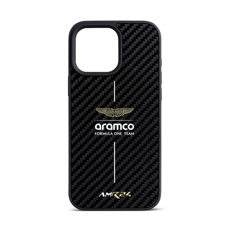 Carbon Fiber iPhone Case - Aston Martin F1 - Fueler™ - ARHCP16XF24Y-8653 - fueler.store - Accessories & Gifts