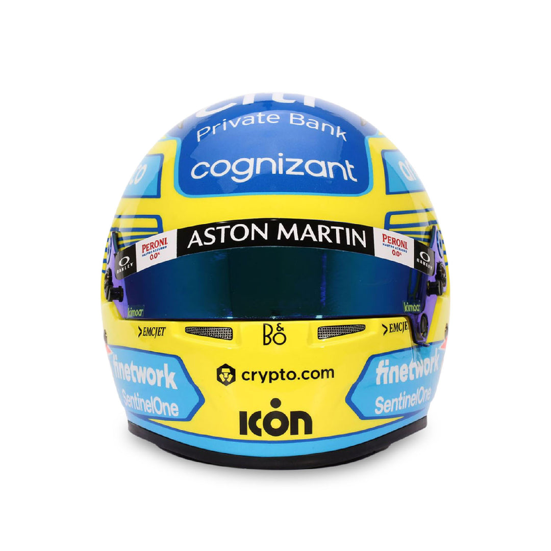 Fernando Alonso #14 2023 Mini Helmet 1:2 - Aston Martin F1 - Fueler store