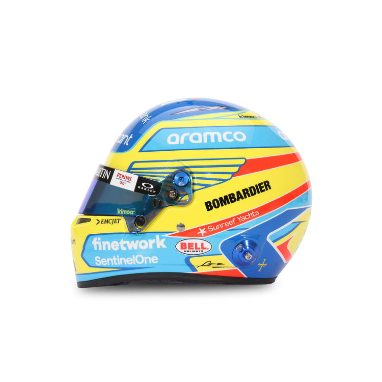 Fernando Alonso #14 2023 Mini Helmet 1:2 - Aston Martin F1 - Fueler store