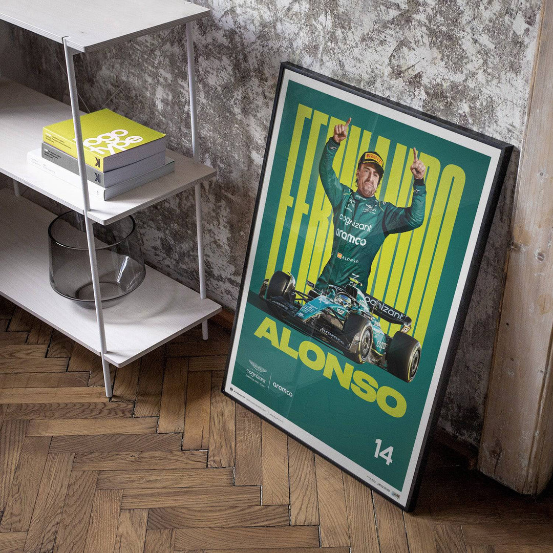 Aston Martin F1 - Fernando Alonso - 2023 | Edition of 750 - Poster - Fueler™ 