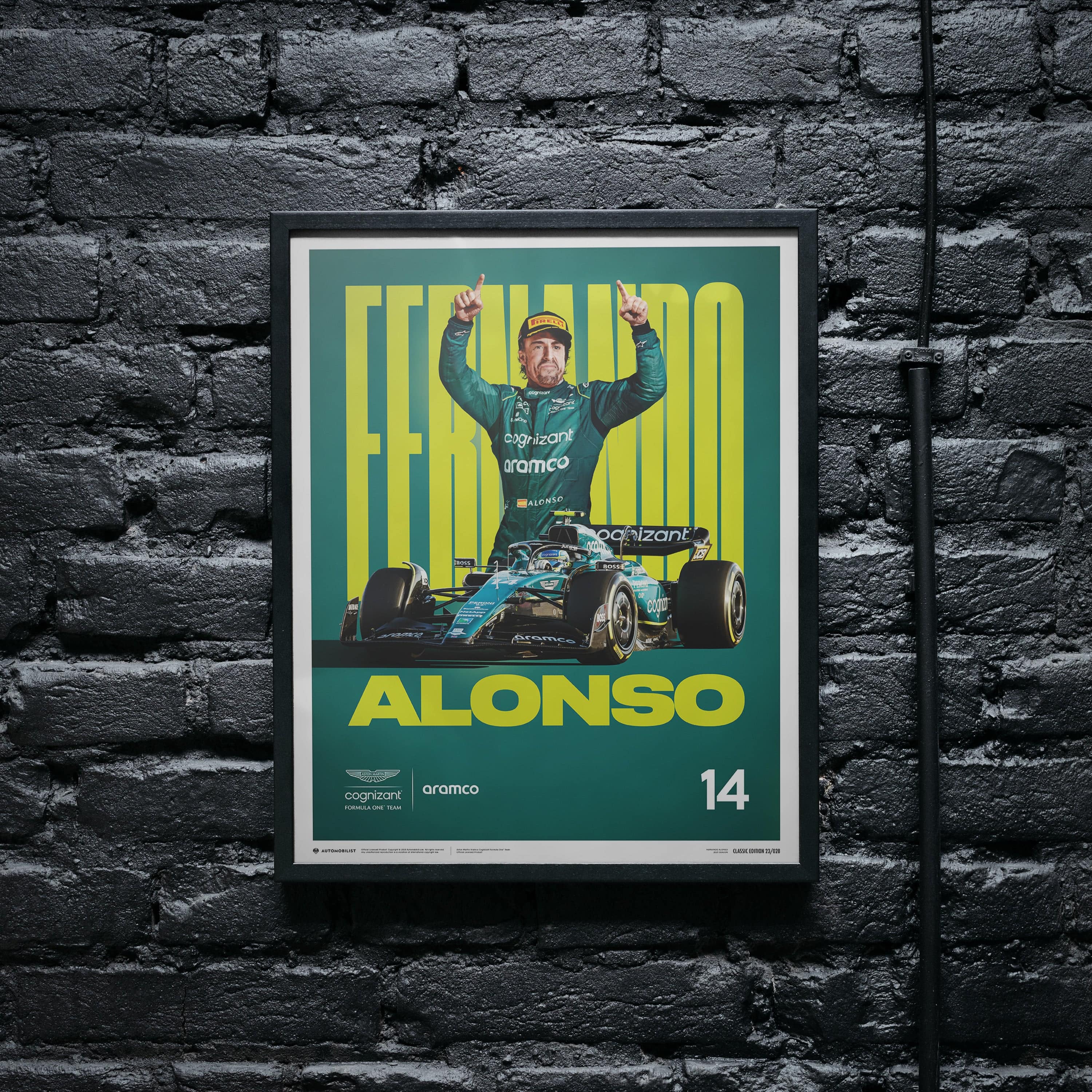 Aston Martin F1 - Fernando Alonso - 2023 | Edition of 750 - Poster - Fueler™ 