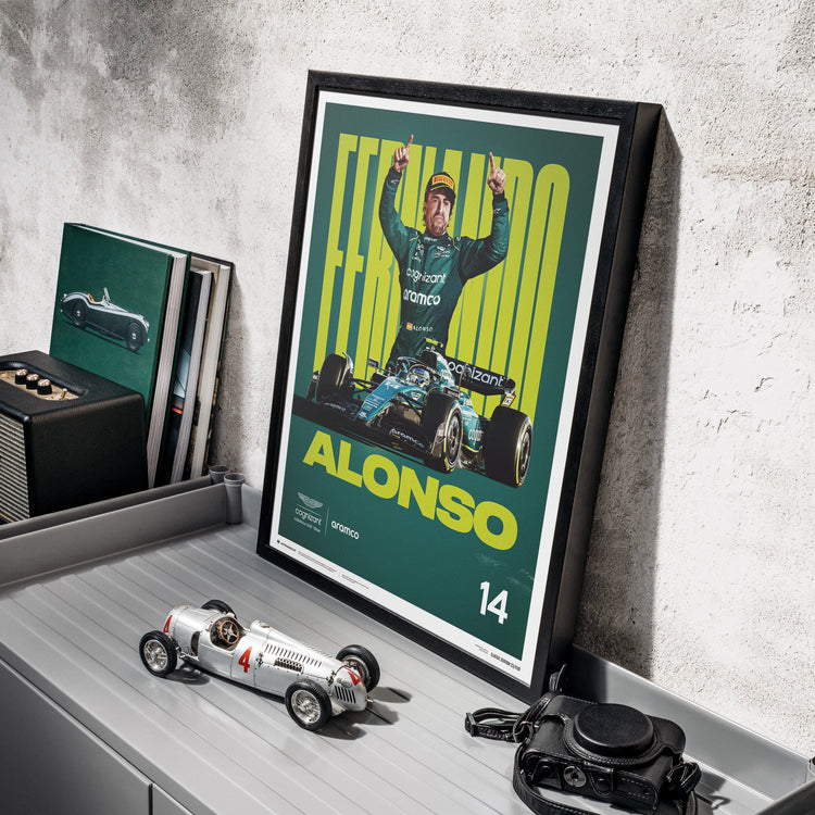 Aston Martin F1 - Fernando Alonso - 2023 | Edition of 750 - Poster - Fueler™ 
