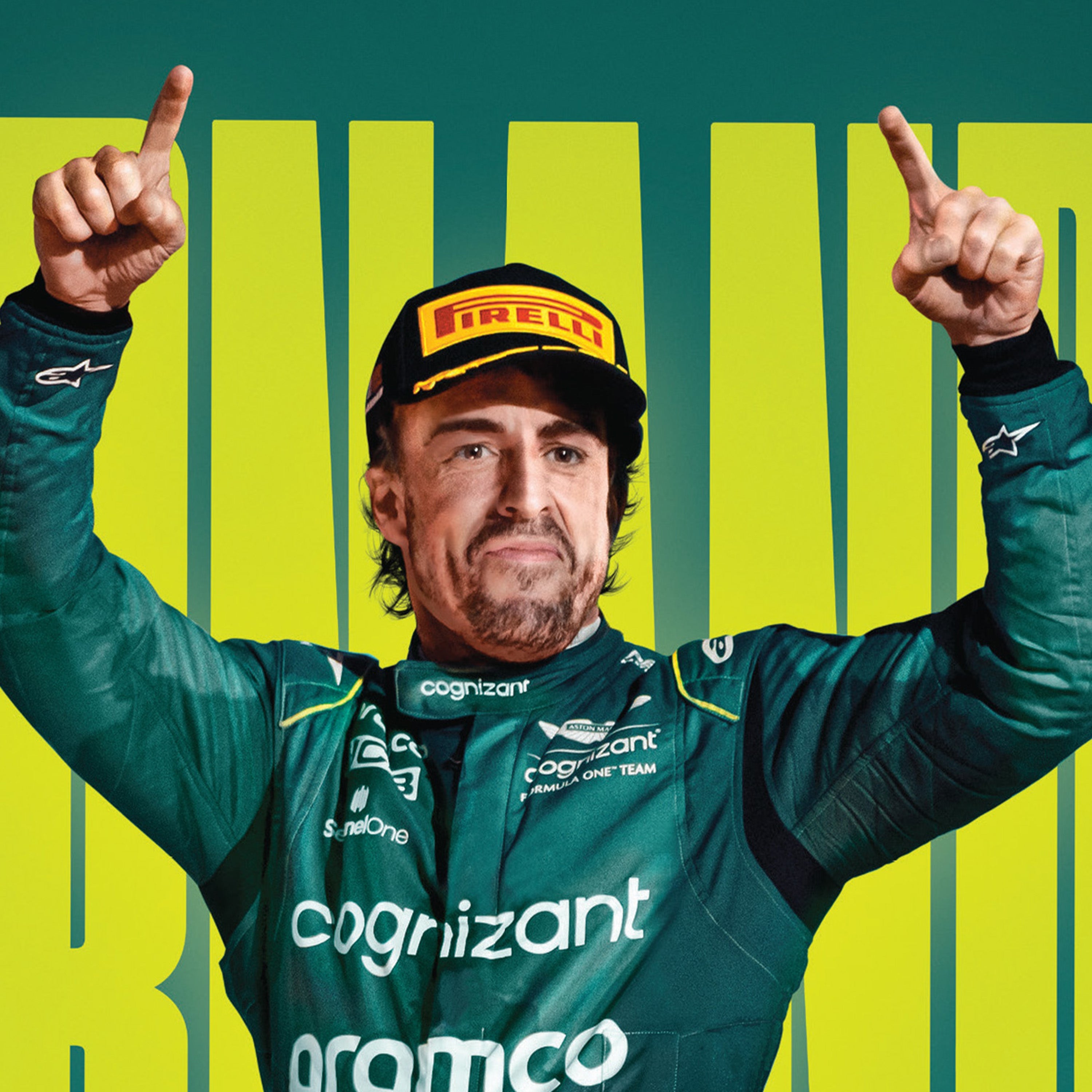 Fernando Alonso - 2023 | Edition of 750 - Aston Martin F1 - Fueler™ - PROD01004340 - fueler.store - Poster