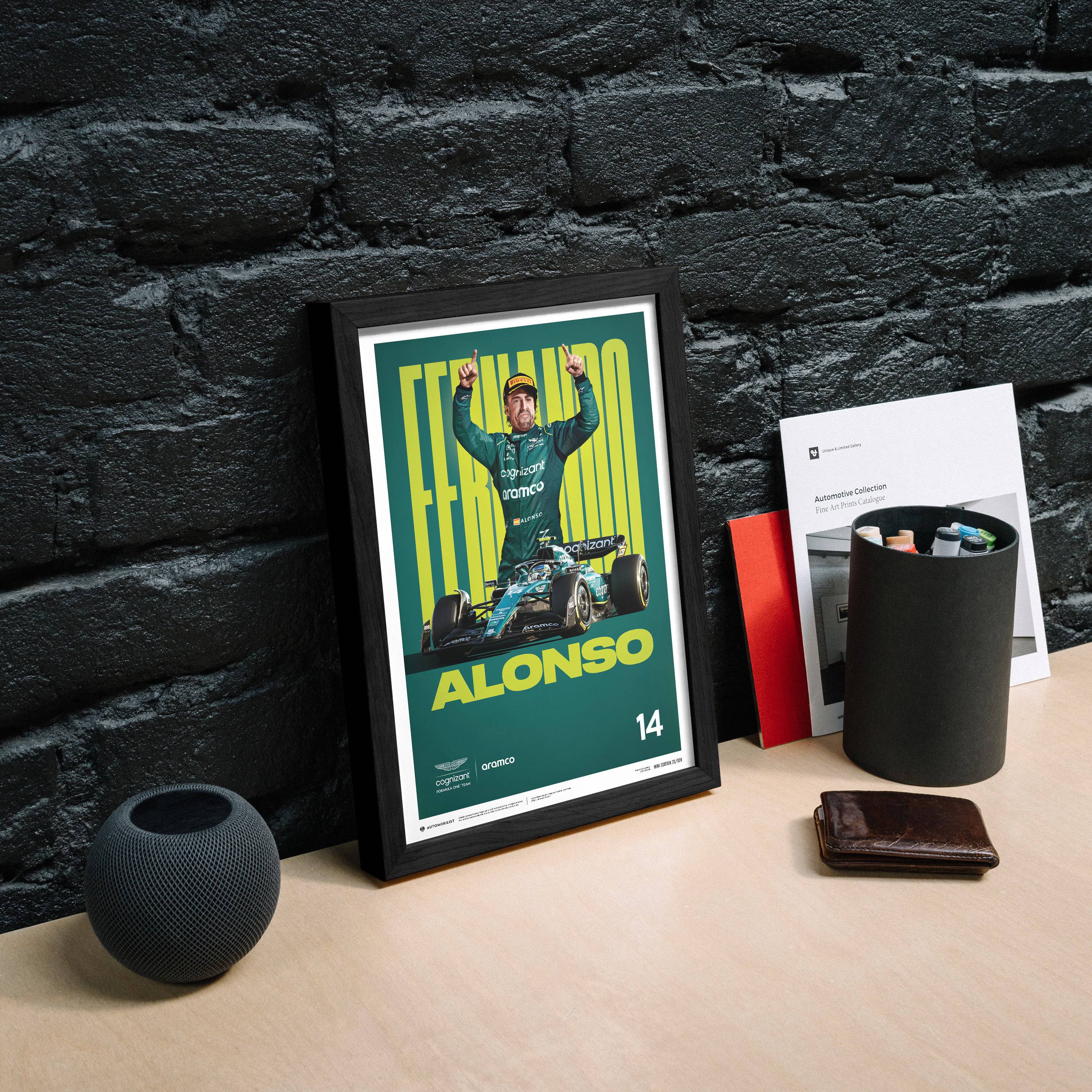 Fernando Alonso - 2023 | Edition of 750 - Aston Martin F1 - Fueler™ - PROD01004340 - fueler.store - Poster