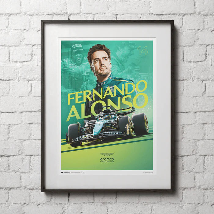 Aston Martin F1 - Fernando Alonso | Official Event Poster | Large - Poster - Fueler™ 