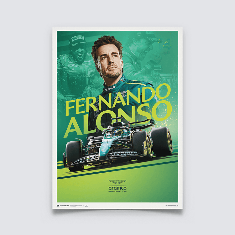 Aston Martin F1 - Fernando Alonso | Official Event Poster | Large - Poster - Fueler™ 