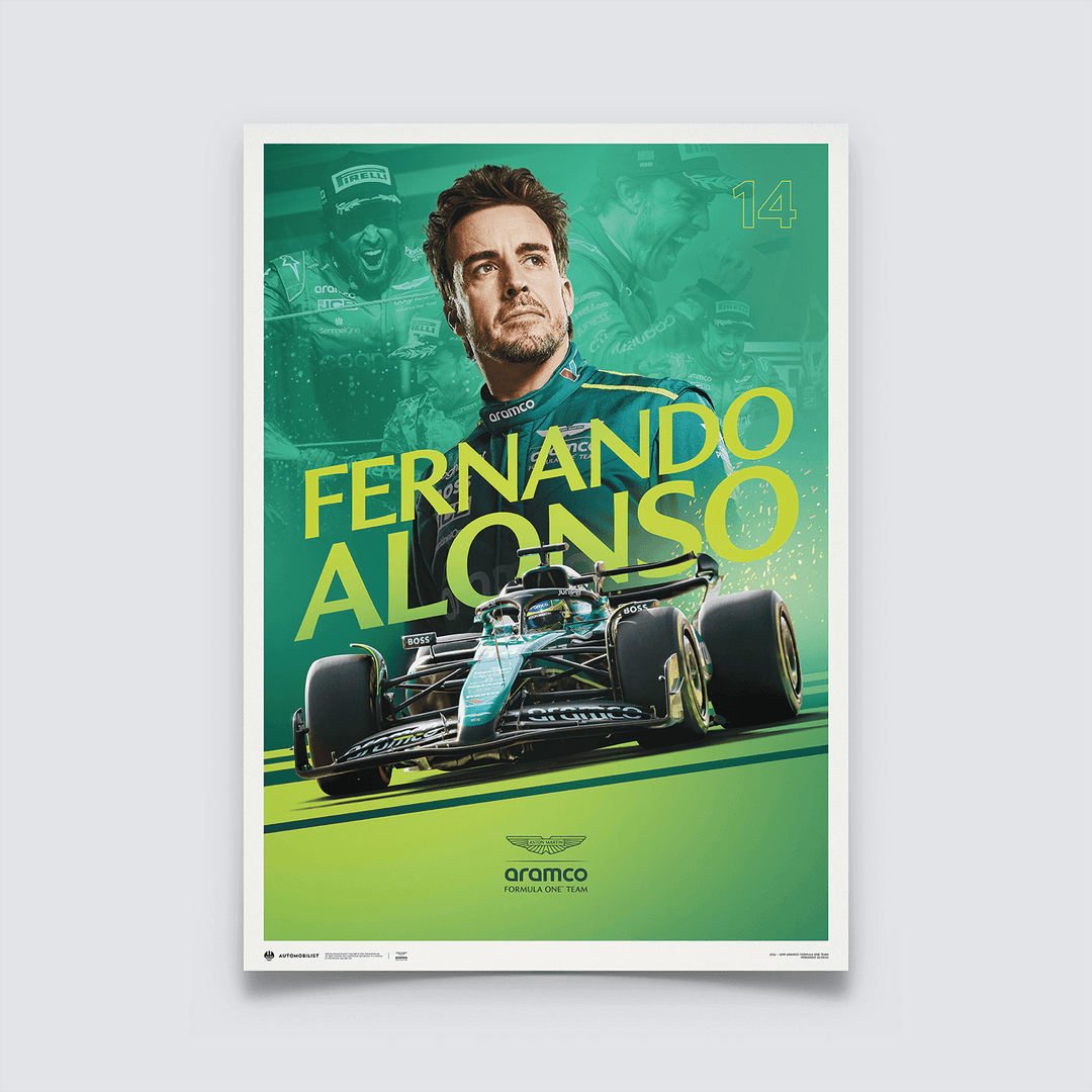 Aston Martin F1 - Fernando Alonso | Official Event Poster | Large - Poster - Fueler™ 