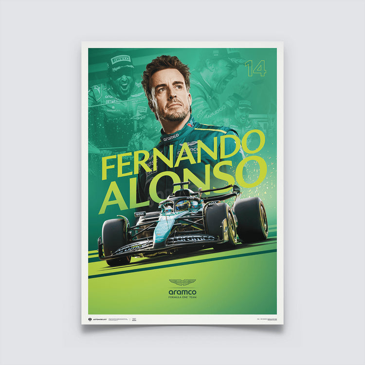 Fernando Alonso | Official Event Poster | Large - Aston Martin F1 - Fueler™ - PROD01004937 - fueler.store - Poster