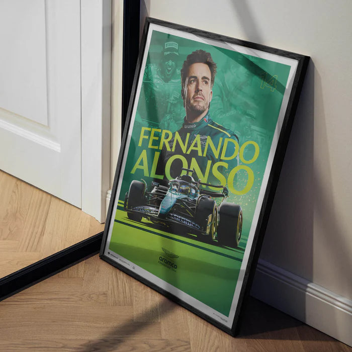 Fernando Alonso | Official Event Poster | Large - Aston Martin F1 - Fueler™ - PROD01004937 - fueler.store - Poster