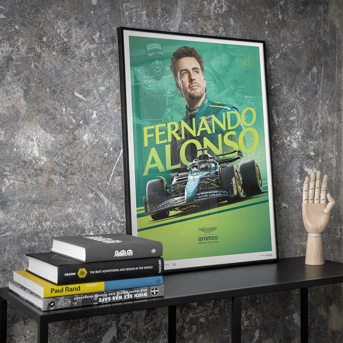 Fernando Alonso | Official Event Poster | Large - Aston Martin F1 - Fueler™ - PROD01004937 - fueler.store - Poster