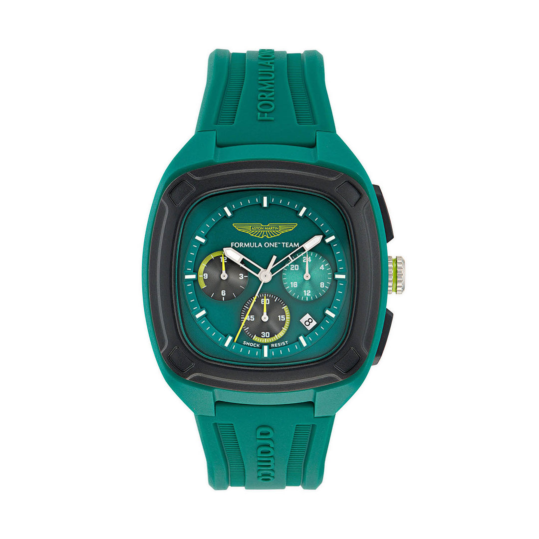 Aston Martin F1 - OVR Green Silicone Strap Watch - Watch - Fueler™ 
