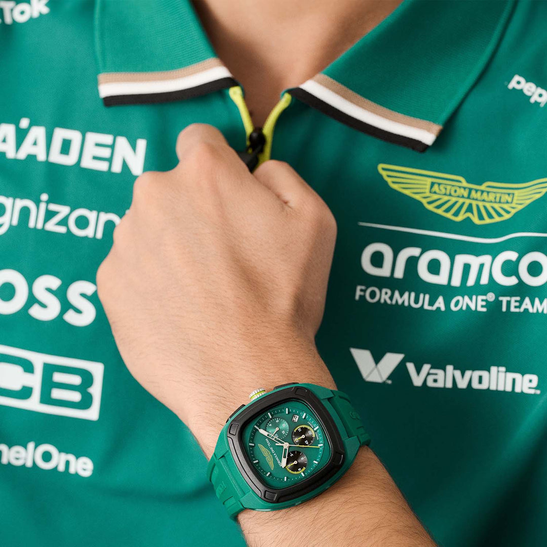 Aston Martin F1 - OVR Green Silicone Strap Watch - Watch - Fueler™ 