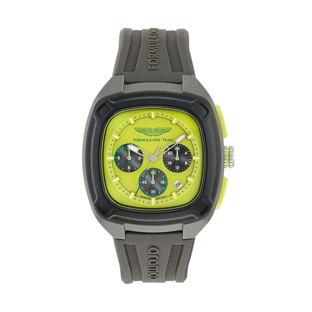 Aston Martin F1 - OVR Grey Silicone Strap Watch - Watch - Fueler™ 