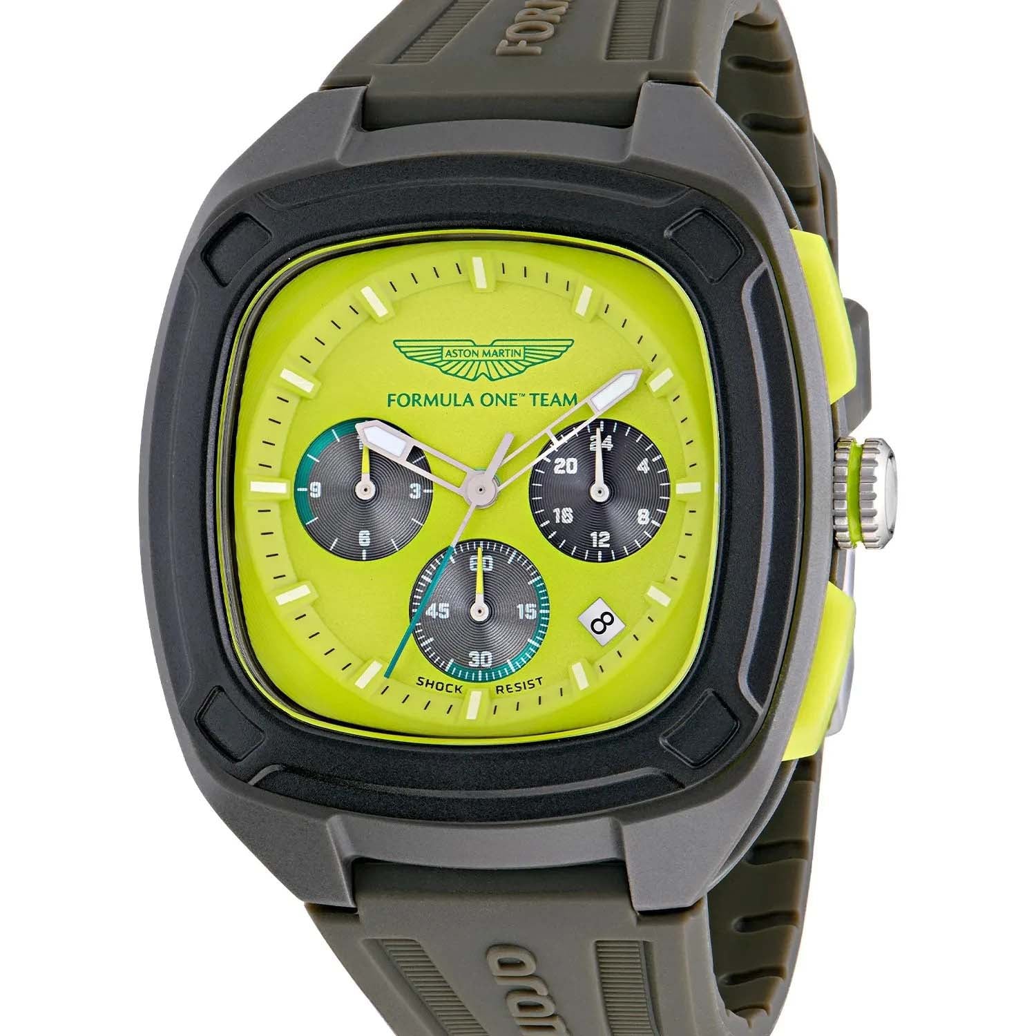 Aston Martin F1 - OVR Grey Silicone Strap Watch - Watch - Fueler™ 