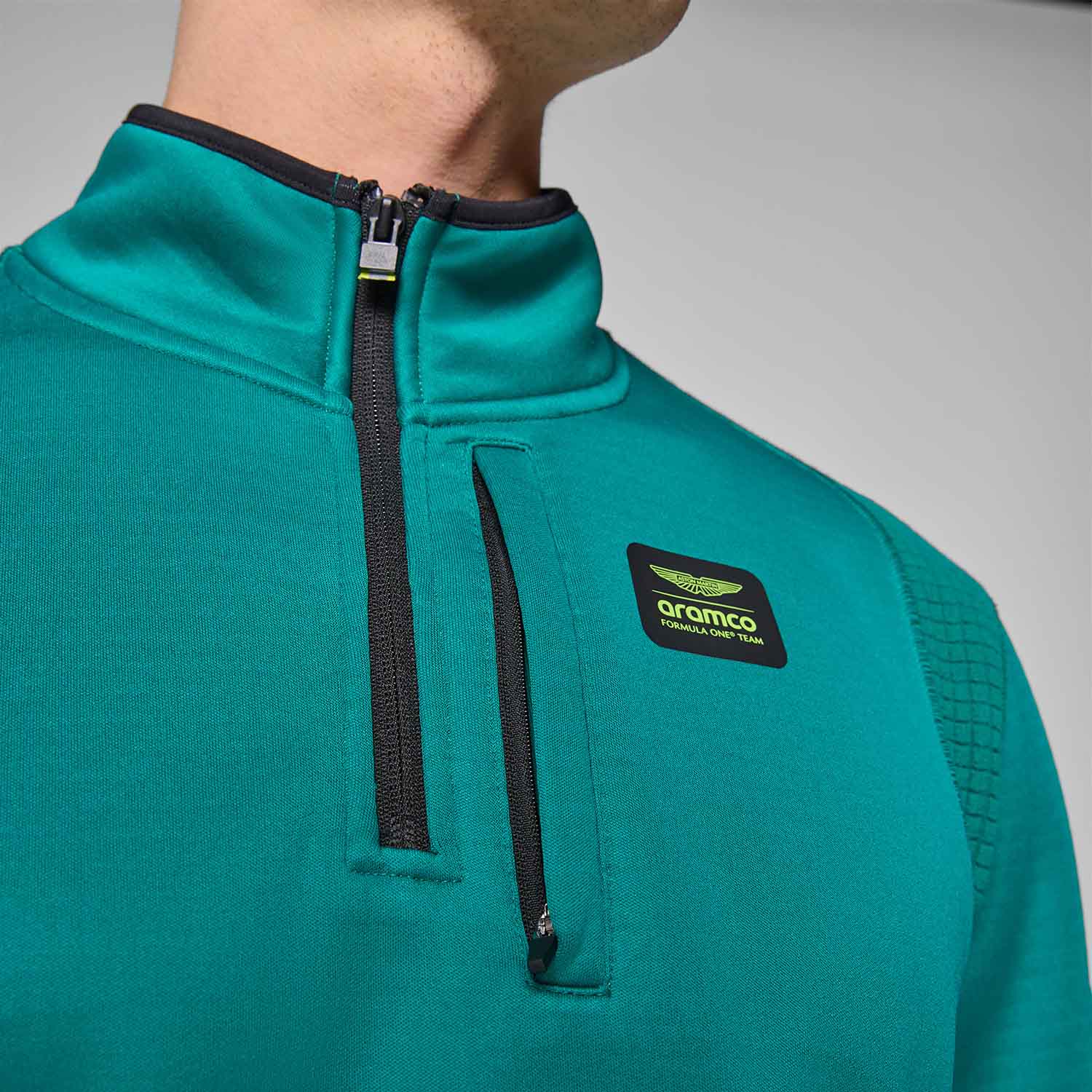 Quarter Zip Sweatshirt - Aston Martin F1 - Fueler™ - 701232500001803 - fueler.store - Hoody