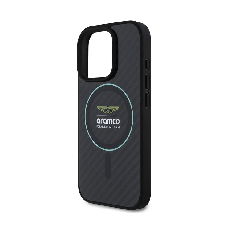 Real Carbon AMF1 Logo iPhone Case - Aston Martin F1 - Fueler™ - ARHMP16SFCIK-8080 - fueler.store - Accessories & Gifts