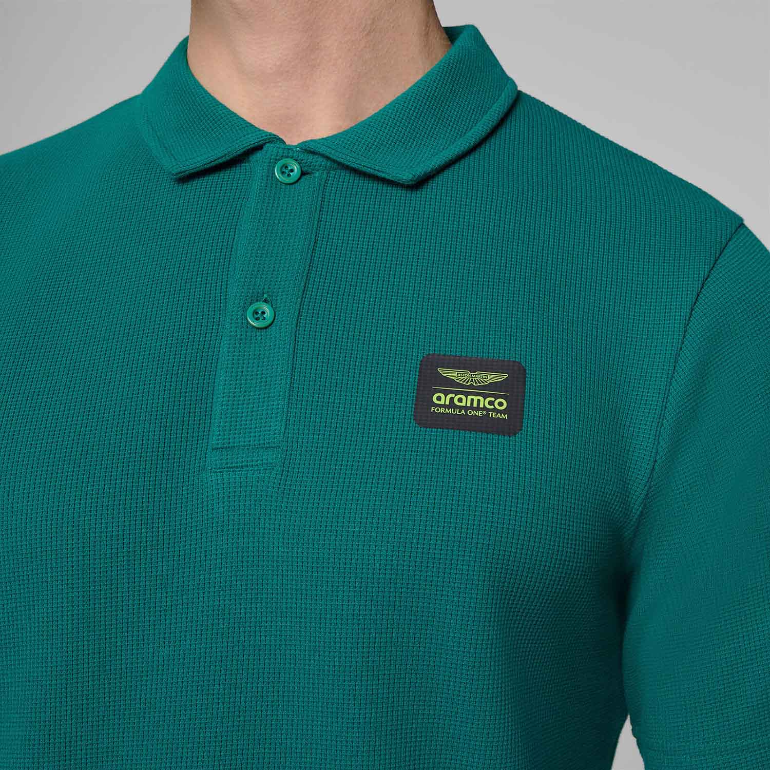Aston Martin F1 - Tech Waffle Polo - Polo - Fueler™ 
