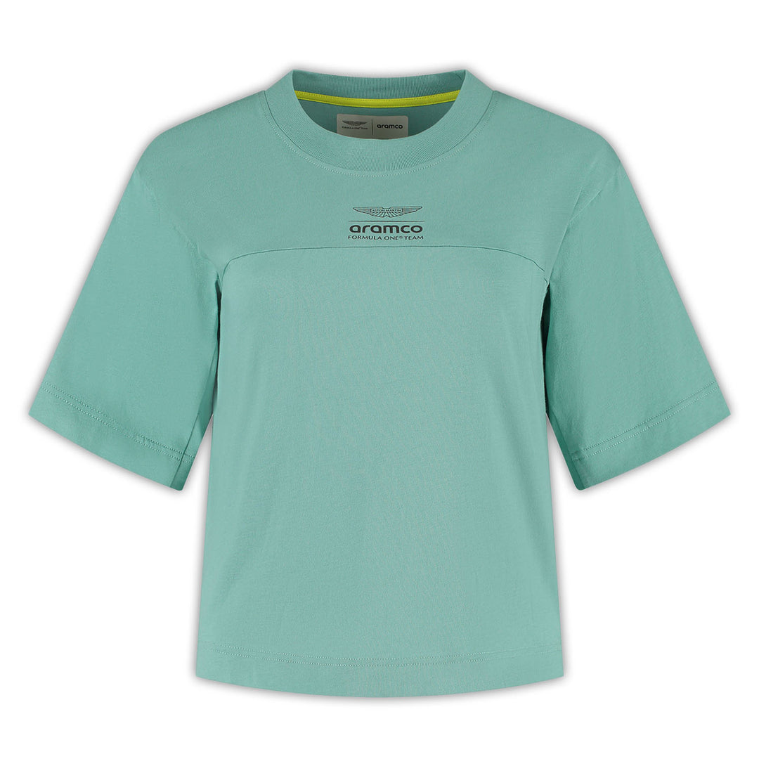 Women Cropped T-Shirt - Aston Martin F1 - Fueler™ - 701232505001802 - fueler.store - T-Shirt