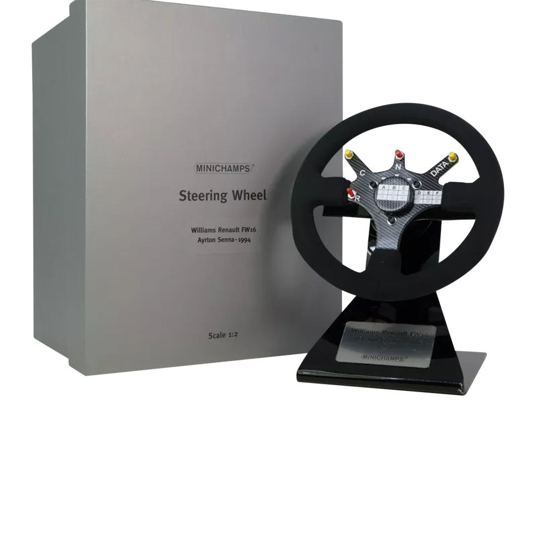 Ayrton Senna 1994 Williams F16 1:2 Minichamps Steering Wheel - Ayrton Senna - Fueler™ - 254940002 - fueler.store - Collectibles