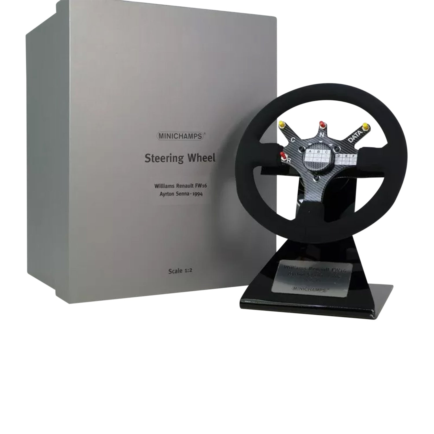 Ayrton Senna 1994 Williams F16 1:2 Minichamps Steering Wheel - Ayrton Senna - Fueler™ - 254940002 - fueler.store - Collectibles