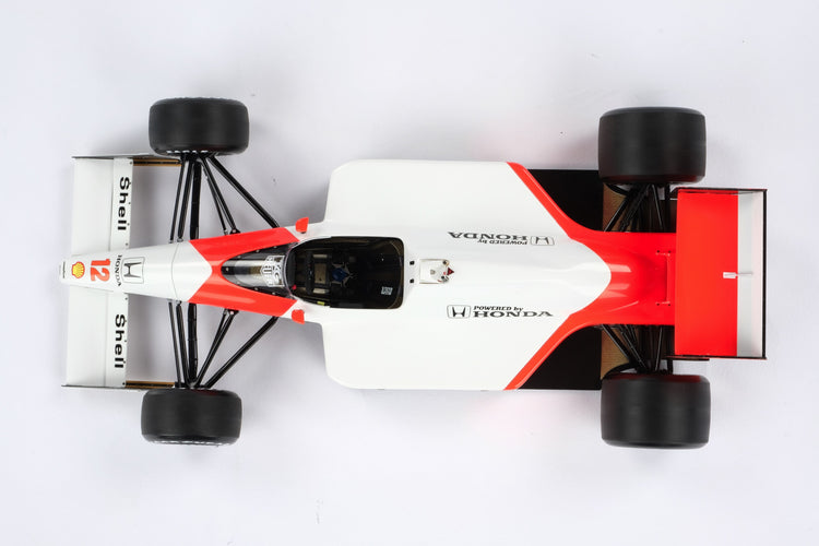Ayrton Senna - Ayrton Senna MP4/4 McLaren 1:18 Amalgam Car Model - Car Model - Fueler™ 