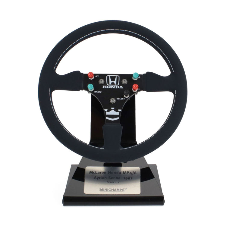 Ayrton Senna MP4/6 World Champion 1991 1:2 Steering Wheel Model - Ayrton Senna - Fueler™ - 254910001 - fueler.store - Collectibles