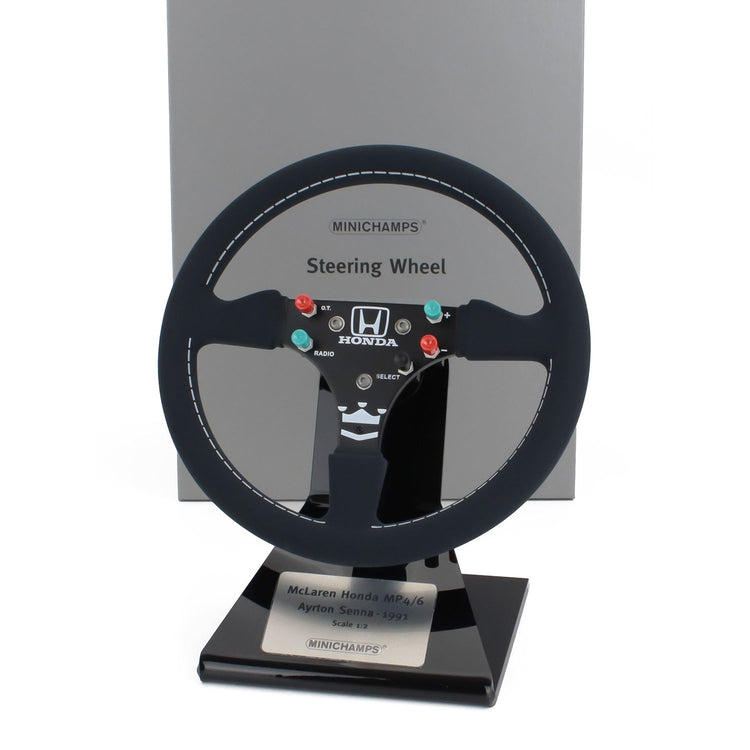 Ayrton Senna MP4/6 World Champion 1991 1:2 Steering Wheel Model - Ayrton Senna - Fueler™ - 254910001 - fueler.store - Collectibles