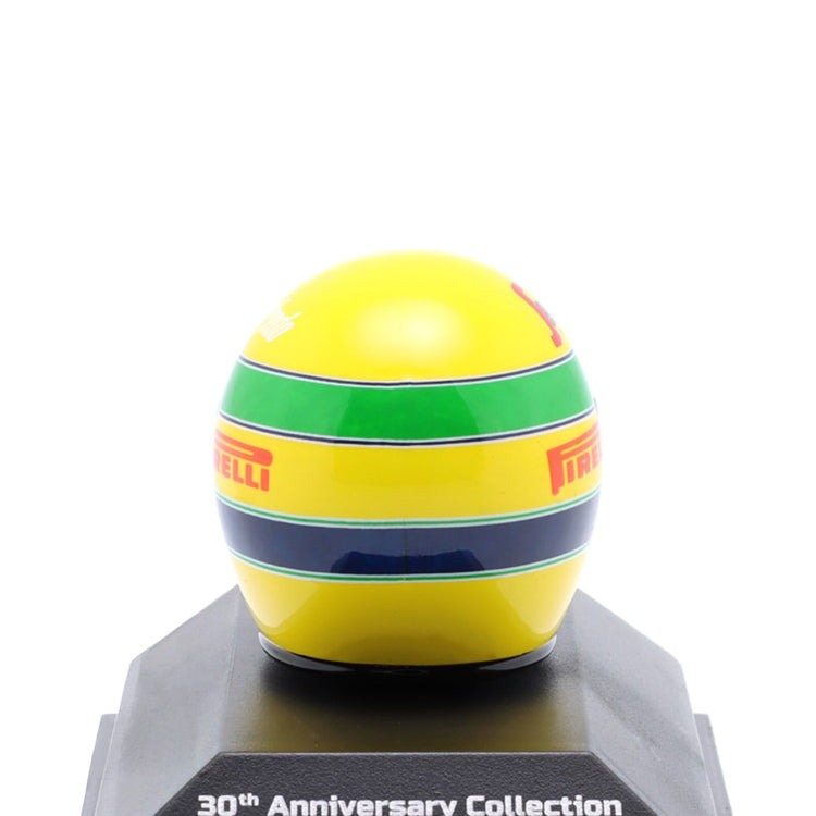 Ayrton Senna N19 Brazilian GP 1:8 Minichamps Helmet - Ayrton Senna - Fueler™ - 540308419 - fueler.store - Mini Helmet