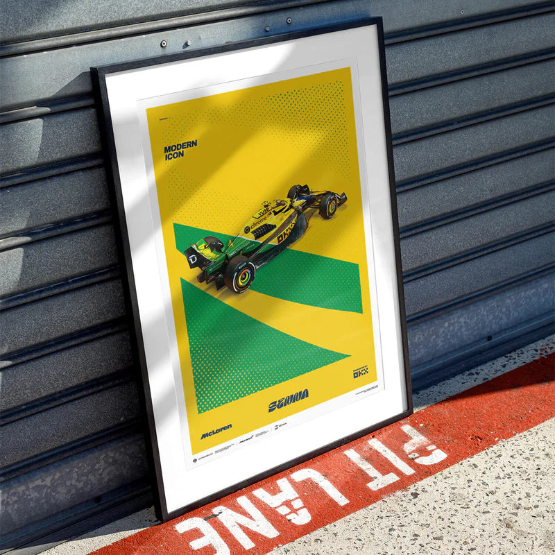 Ayrton Senna | 2024 Modern Icon Monaco Grand Prix | Large - Ayrton Senna - Fueler™ - PROD01004934 - fueler.store - Poster