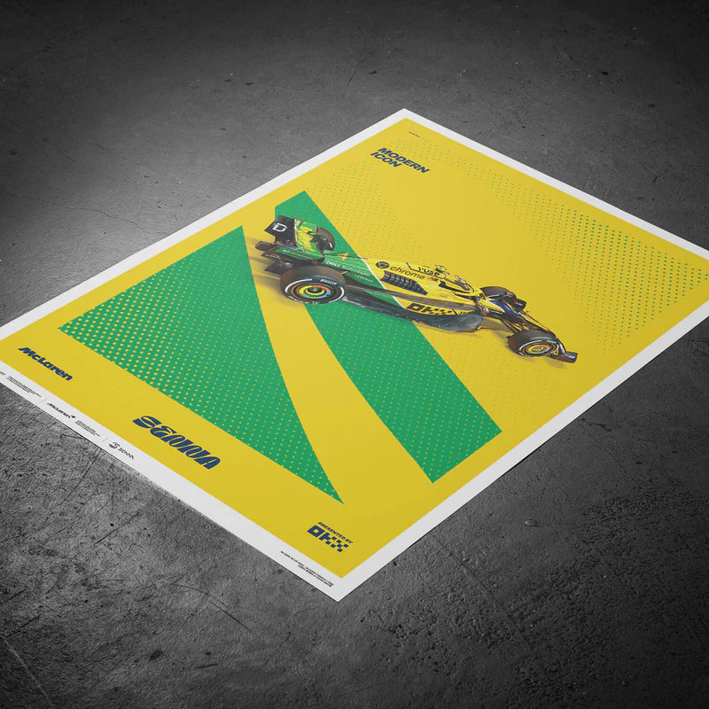 Ayrton Senna | 2024 Modern Icon Monaco Grand Prix | Large - Ayrton Senna - Fueler™ - PROD01004934 - fueler.store - Poster