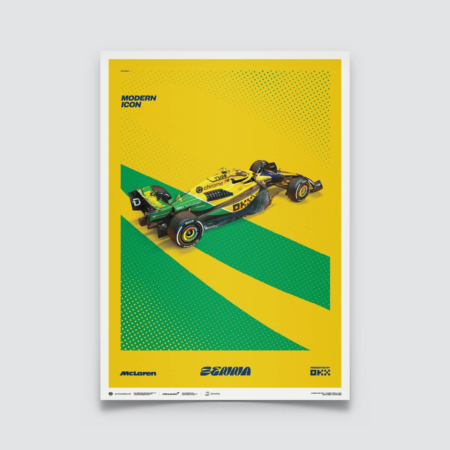 Ayrton Senna | 2024 Modern Icon Monaco Grand Prix | Large - Ayrton Senna - Fueler™ - PROD01004934 - fueler.store - Poster