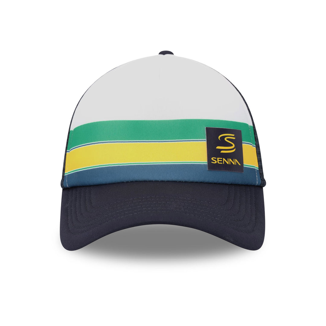 Ayrton Senna - Helmet Badge Cap - Cap - Fueler™ 